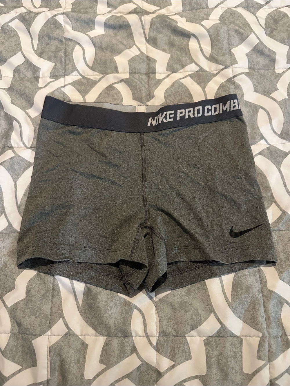 Nike Gray Pro Combat Women's Bike Shorts